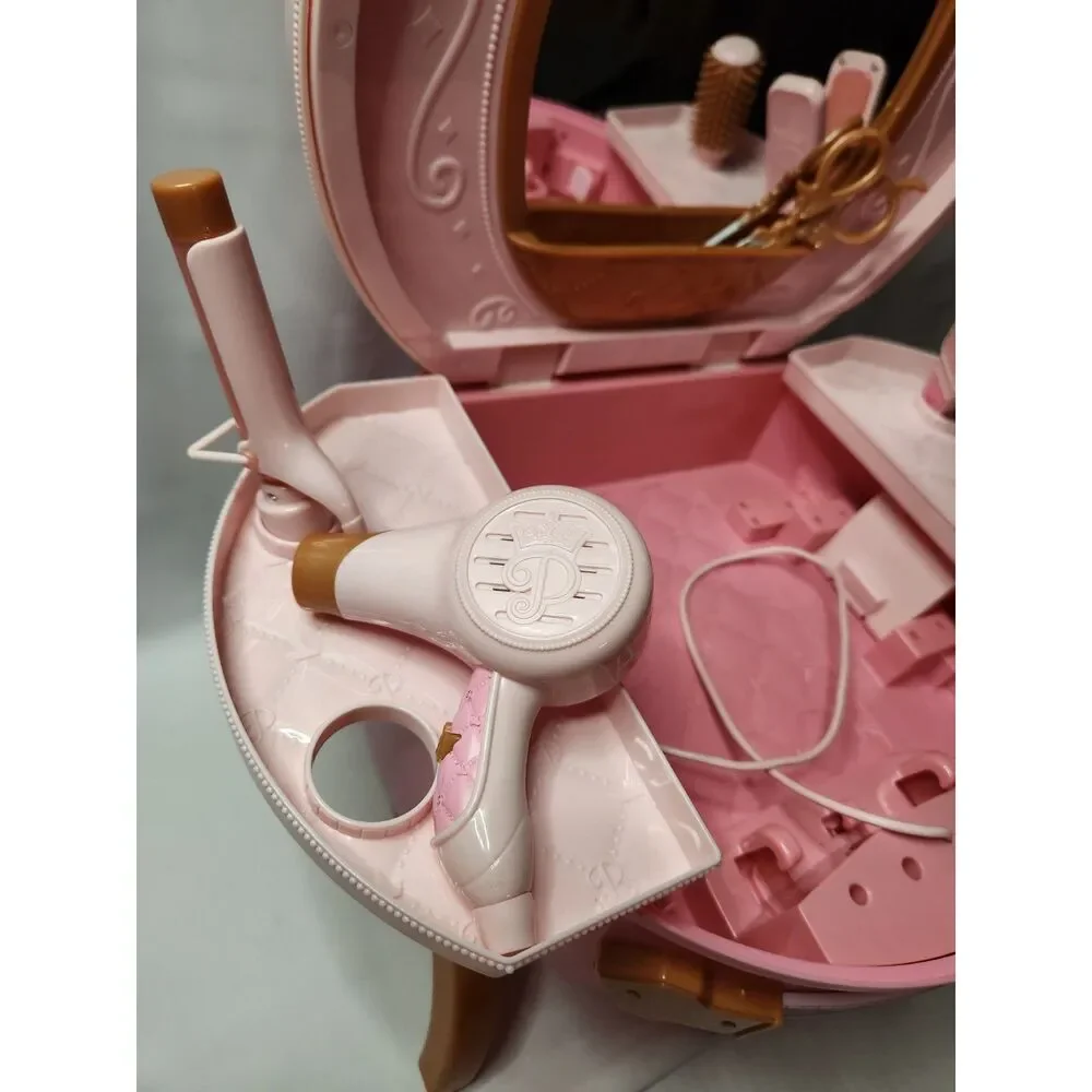 Disney Princess Style Collection Travel Vanity – Kids Pretend Play Set